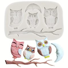 Szilikon forma bagoly