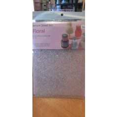 Fondant mintázó lap Floral 6 féle mintával