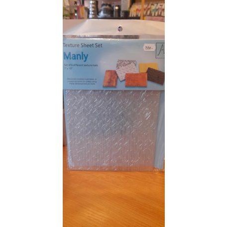 Fondant mintázó lap Manly 6 féle mintával