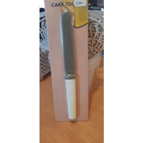 Műanyag torta simító/díszítő