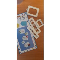 Ajándékcímke forma kiszúró 4 részes