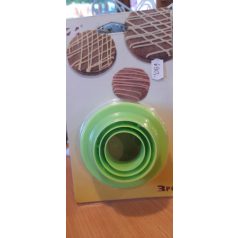 Sütemény kiszúró kör 3 részes