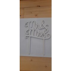 MR &MRS beszúró fa fehér nagy