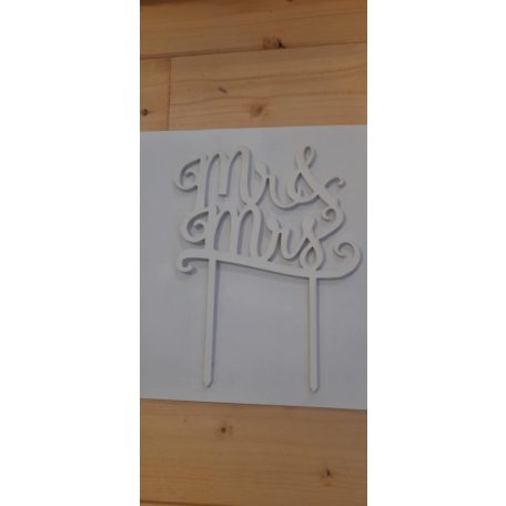 MR &MRS beszúró fa fehér nagy