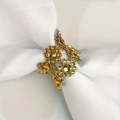 Arany strasszköves szalag 90 cm