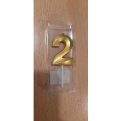 Arany színű számgyertya 2