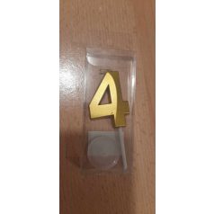 Arany színű számgyertya 4