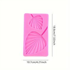 Banánlevél szilikon forma