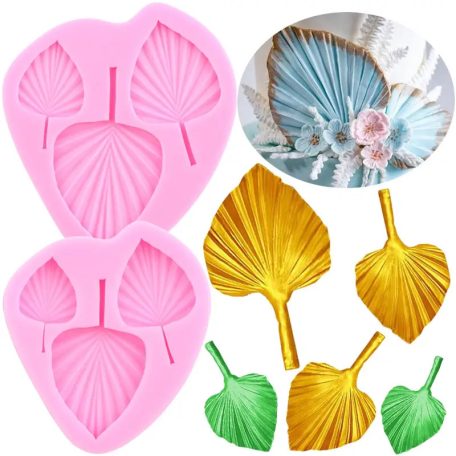 Banán levél szilikon forma