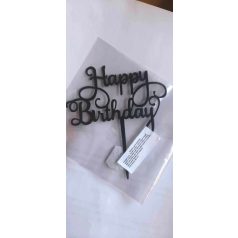 Boldog születésnapot fekete tortabeszúró 2.