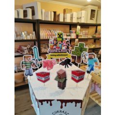 Tortabeszúró MineCraft 10 db-os
