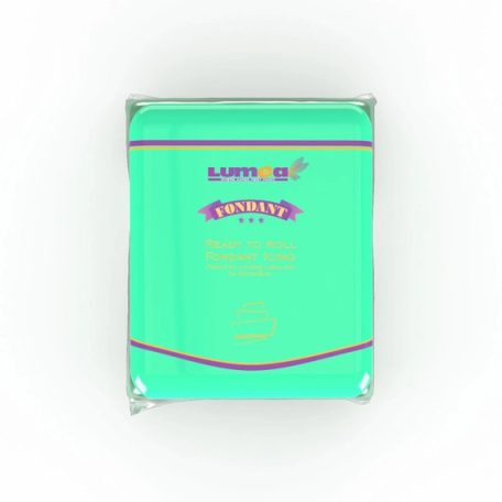 Türkiz neon hatású fondant, 250g - Lumea