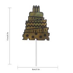 Tortabeszúró torta arany-fekete