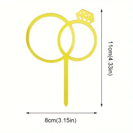 Arany tortabeszúró gyűrű