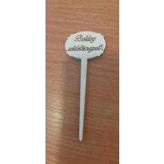 Boldog születésnapot fa beszúró fehér