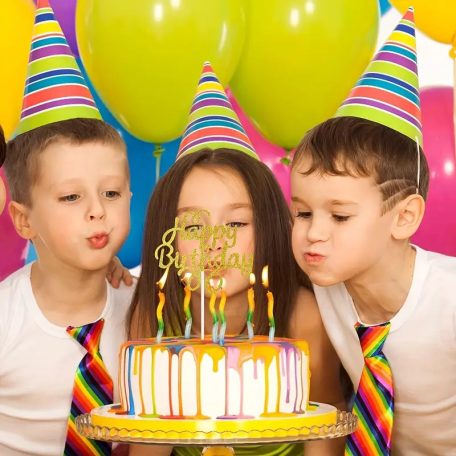 Happy Birthday csillogó arany