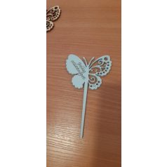 Boldog születésnapot fa beszúró kék pillangó