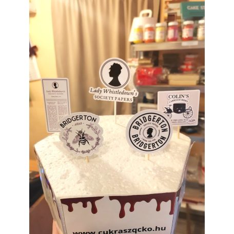 Bridgerton beszú fekete-fehér