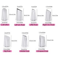 Díszítőcső rózsa- többféle