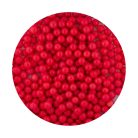 Piros cukorgyöngy, 7mm, 80g - Lumea