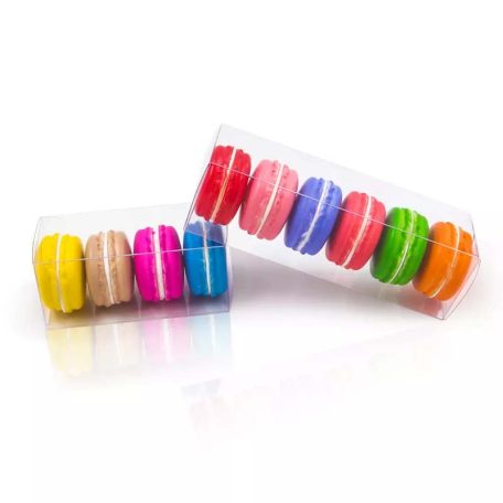 4 macaronos PET doboz