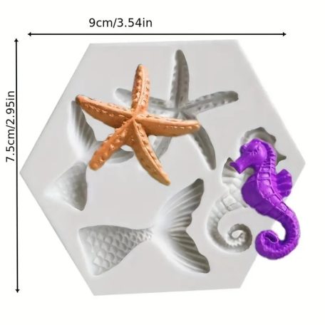 Tengeri állatok szilikon forma