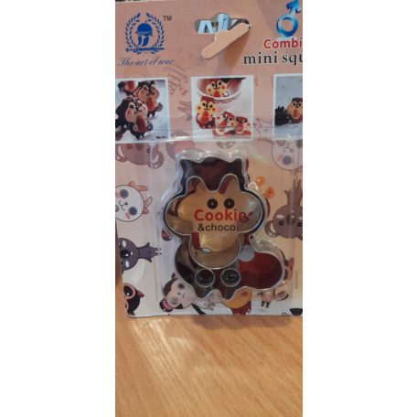 Fém kiszúró mókus 4 részes