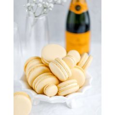 Pezsgő színű macaron héjak 6 db (3 pár)