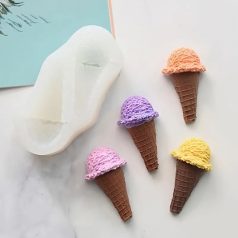Fagylalt alakú szilikon forma