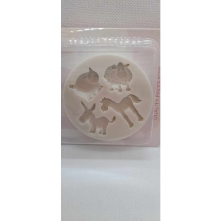 Szilikon forma farm állatai