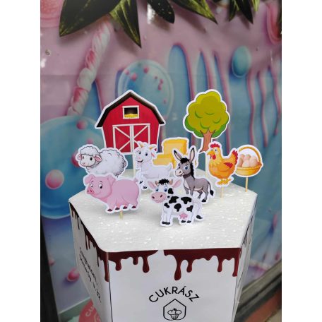 Farm állatai beszúró 10 db-os szett