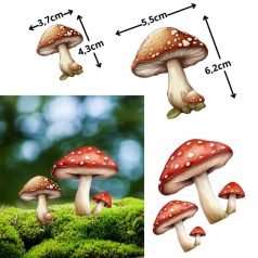 Őszi dekoráció gomba 2 db/cs