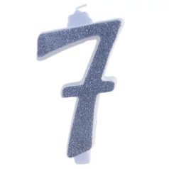 Óriás gyertya ezüst csillogó 10,5 cm 7-es