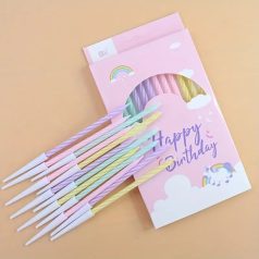 Szivárvány gyertya több színű gyertya 12 db/cs