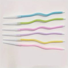 Különböző színű csavart gyertya 6 db/cs