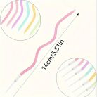 Különböző színű csavart gyertya 6 db/cs