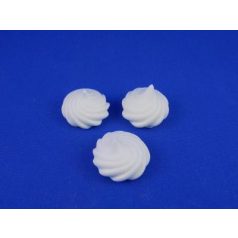 Fehér közepes hullámos habcsók 12 db