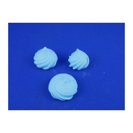 Kék közepes hullámos habcsók 12 db