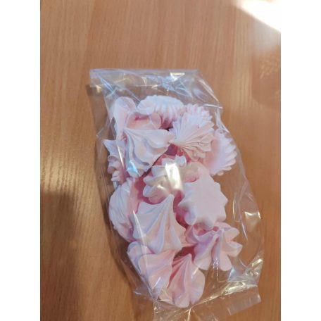 Rózsaszín közepes habcsók 40 g