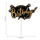 Tortabeszúró Happy Birtday arany-fekete