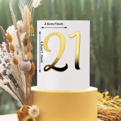 Arany színű Happy Birthday beszúró