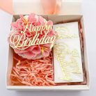 Arany Happy Birthday tortadísz