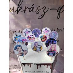 K-pop Demon Hunters beszúró 12 db-os kerek