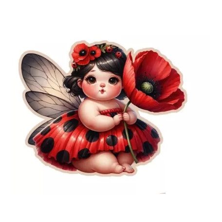 Őszi dekoráció katica tündér 1