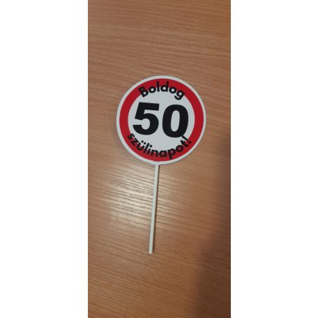 Tábla 50-es boldog szülinapot