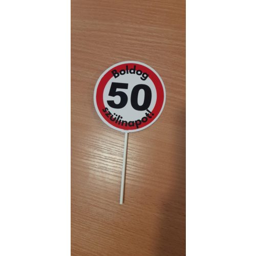 Tábla 50-es boldog szülinapot