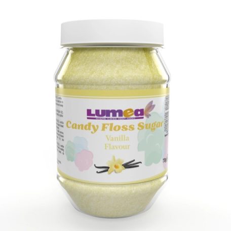 Vanília ízesítésű vattacukor alapanyag, 300g - Lumea