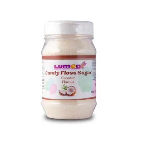 Kókuszdió ízesítésű vattacukor alapanyag, 300g - Lumea