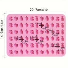 Gyümölcs alakú gumicukor szilikon forma