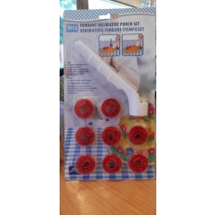 Műanyag fondant/marcipán kiszúró készlet